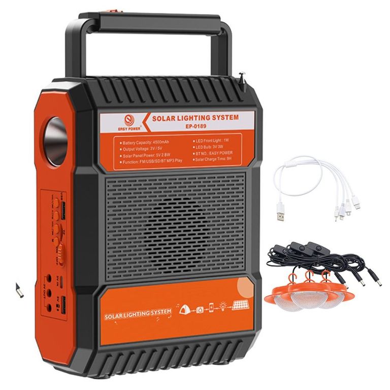 Parlante Bluetooth con Panel Solar Multifuncional TYN-189BT