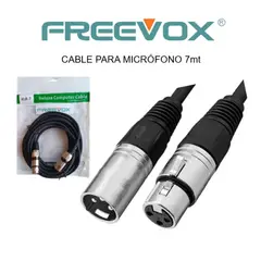 FREEVOX - CABLE PARA MICROFONO 7M XLR Macho a XLR Hembra