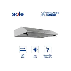 SOLE - Campana Extractora TURE22CO 90cm