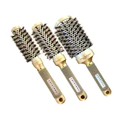 CAYETANA - Kit x3 Cepillos de Cabello 25 32 53 Profesional Ceramica Cerdas Mixtas