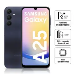 SAMSUNG - Celular Libre Galaxy A25 5G 65 256GB 8GB RAM Blue Black