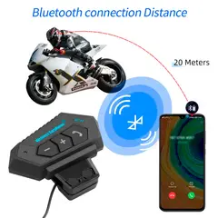 SEISA - Audifonos Bluetooth Para Casco Moto Auriculares Inalambrico Universal
