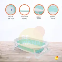 INFANTI - Bañera Plegable para Bebé «WHIPPY» Ligth Blue