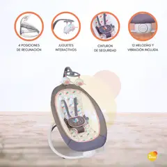 INFANTI - Silla Nido Vibradora Plegable «SEDIA» Pink