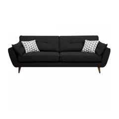 HOGAR & SPACIOS - HYS SOFA 3 CUERPOS MAGNO NEGRO