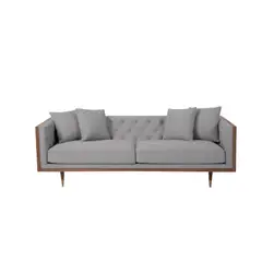 HOGAR & SPACIOS - HYS SOFA 3 CUERPO URIEL GRIS CLARO