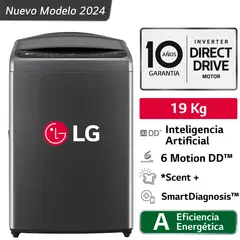LG - LAVADORA 19 KG CARGA SUPERIOR AI DD INTELIGENCIA ARTIFICIAL WT19BV6T.