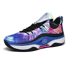 DANWEILE - Zapatos entrenamiento baloncesto que brillan en la oscuridad - púrpura