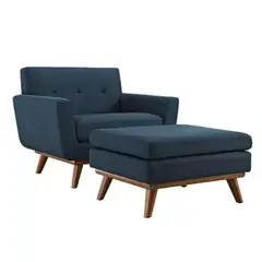 HOGAR & SPACIOS - HYS SILLON BANQUETA NAIA AZUL NOCHE