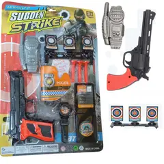 GENERICO - Pistola de juguete con accesorios disparador de dardos