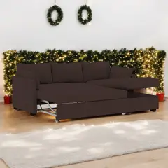 BARAKA HOME - Sofá Cama Multifuncional Veria 4 cuerpos - Chocolate