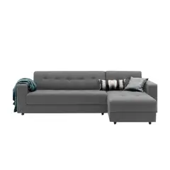 HOGAR & SPACIOS - HYS SECCIONAL DERECHO AMED GRIS CLARO