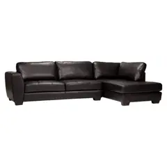 HOGAR & SPACIOS - HYS SECCIONAL DERECHO AMANECER MARRON OSCURO