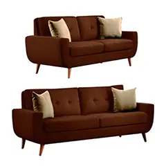 HOGAR & SPACIOS - HYS SALA 3 2 SAIFER MARRON