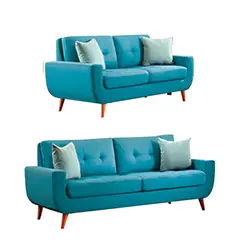 HOGAR & SPACIOS - HYS SALA 3 2 SAIFER CELESTE AGUA