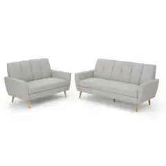 HOGAR & SPACIOS - HYS SALA 3 2 FABIO GRIS CLARO