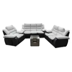 HOGAR & SPACIOS - HYS SALA 3 2 1 MESA CENTRO RIN BLANCO