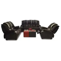 HOGAR & SPACIOS - HYS SALA 3 2 1 MESA CENTRO MEGAN MARRON