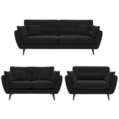 HOGAR & SPACIOS - HYS SALA 3 2 1 MAGNO NEGRO