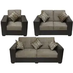HOGAR & SPACIOS - HYS SALA 3 2 1 LIBERTY MARRON CLARO