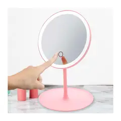 GENERICO - Mini Espejo De Baño Tocador Con iluminaciòn Led Tactil Blanco