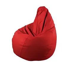 HOGAR & SPACIOS - HYS PUFF PERA ROJO ROJO