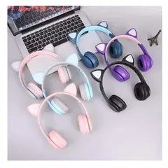 GENERICO - Audífonos De Gatito Con Entrada A Usb Azul