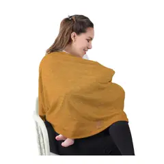 EUBEBE - Cobertor de Lactancia Mostaza Multiusos