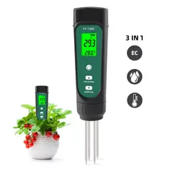 OEM - Medidor Digital de Humedad EC Temperatura para Suelo 3 en 1