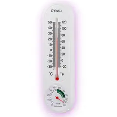 OEM - Termómetro Higrómetro Temperatura Humedad De Pared Colgante