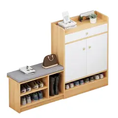 GENERICO - Zapatera Kelin con Asiento Blanco y Duna Petrox Home