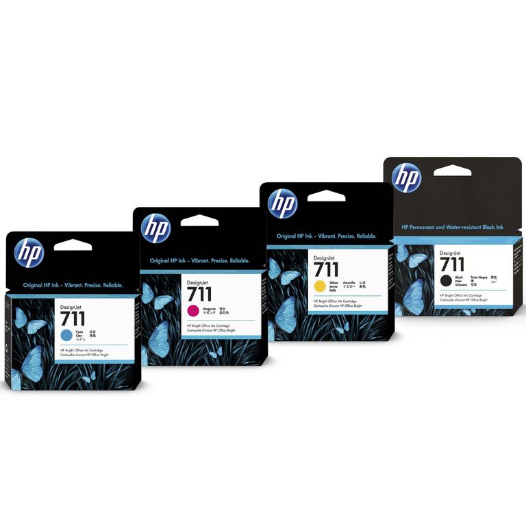 Kit Tinta 711 29ml Cyan Magenta Amarillo Negro