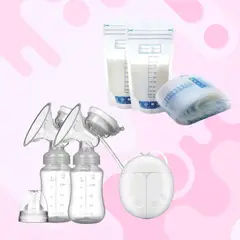 TECH CARE - Extractor Eléctrico De Leche Doble+Bolsas recolectoras