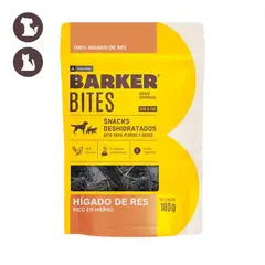 BARKER - BITES SNACK DESHIDRATADOS HIGADO DE RES 100 G