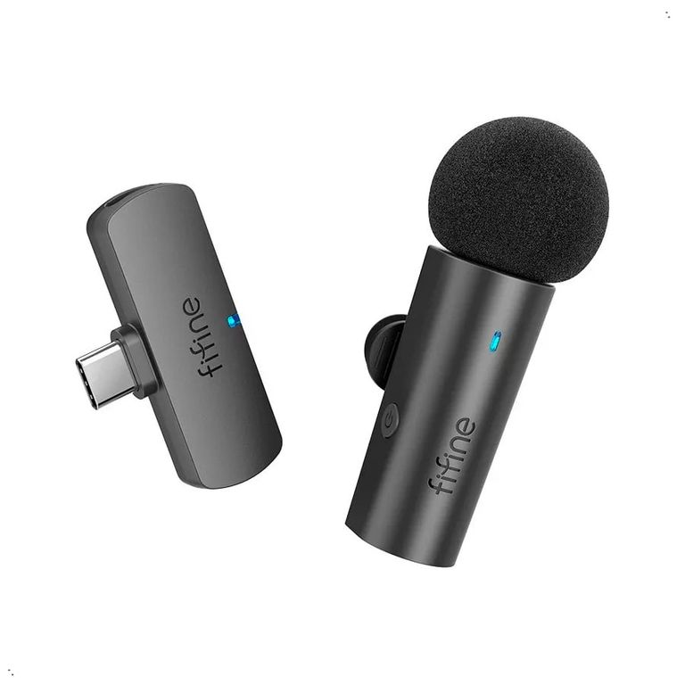 Micrófono Inalámbrico Usb-c De 2.4 Ghz, M6 Negro