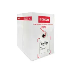DIXON - CABLE CONTRA INCENDIO 9010 2X18 AWG 300 METROS ROJO PN 9010