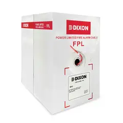 DIXON - CABLE CONTRA INCENDIO 9012 2X14 AWG 300 METROS ROJO PN