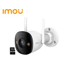 IMOU - Cámara Vigilancia WiFi BULLET 3 5MP 3K Audio Doble vía IP67 + SD 256GB