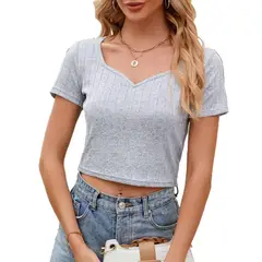 RURUTOTO - Polera Manga Corta Mujer Negro