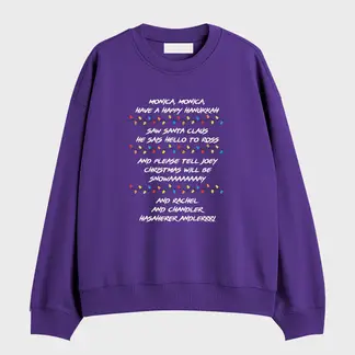 GENERICO - Polera Cuello Redondo Christmas Friends