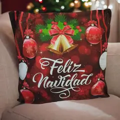 GENERICO - Funda Cojin Navideño Color Rojo