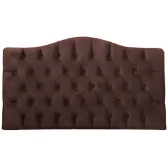 HOGAR & SPACIOS - HYS CABECERA 2 PLZ REINA CAPITONE MARRON OSCURO