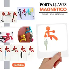 SHEEPBUSTER - Porta Llave Magnético Hombre Escalador Naranja