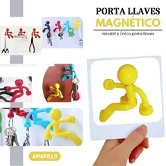 SHEEPBUSTER - Porta Llave Magnético Hombre Escalador Amarillo