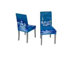 GENERICO - Funda Navideña Para Silla Pack x4