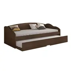 HOGAR & SPACIOS - HYS DORMITORIO 2 PLZ CON CAMA NIDO MASIL MARRON