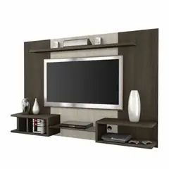 HOGAR & SPACIOS - HYS CENTRO DE ENTRETENIMIENTO DOMU HASTA 42 MARRON OSCURO