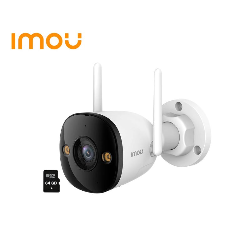 Cámara Vigilancia WiFi BULLET 2E 3MP Detección de personas IP67 + 64GB