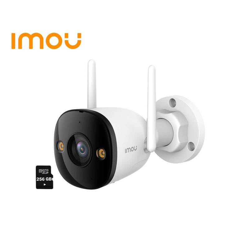 Cámara Vigilancia WiFi BULLET 2E 3MP Detección de personas IP67 +256GB