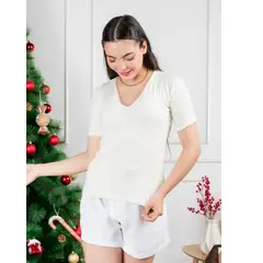 GENERICO - Polo básico mujer matilde cuello V